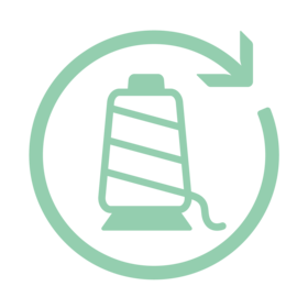 The shell fabrics are made of 100% recycled yarn